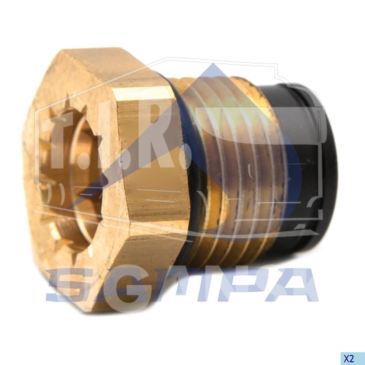 096.2211, Соединитель М16*1,5*8NG VOSS 232 — Sampa