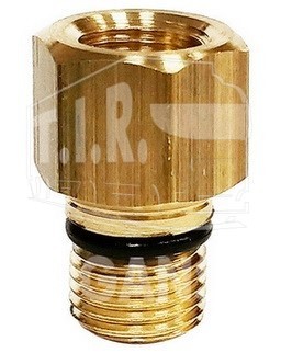 D2532M18x1,5-F16x1,5, Переходник М16*1.5/М18*1.5 с уплотнением — CAMOZZI
