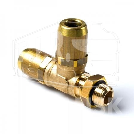 Соединитель тройник М12*1.5 D6/D6 латунь