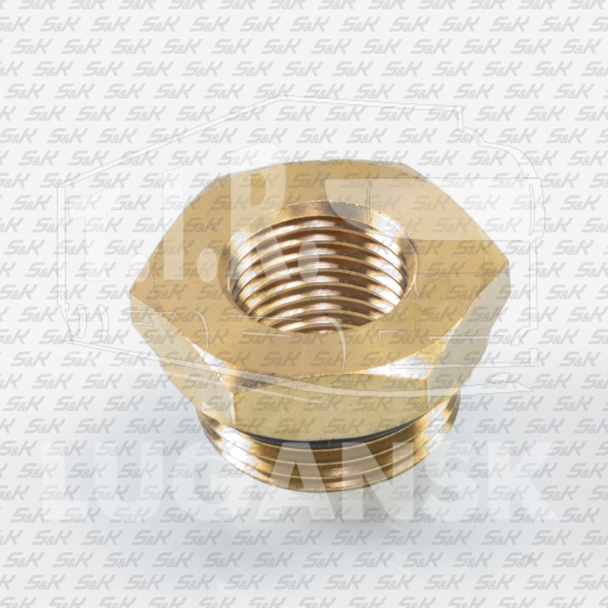 SK-6890030-01, Переходник М16*1.5/М22*1.5 с уплотнением — S&K GMBH
