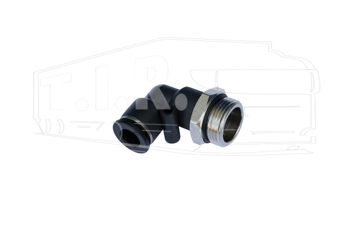 Соединитель уголок М10*1/D10 пластик