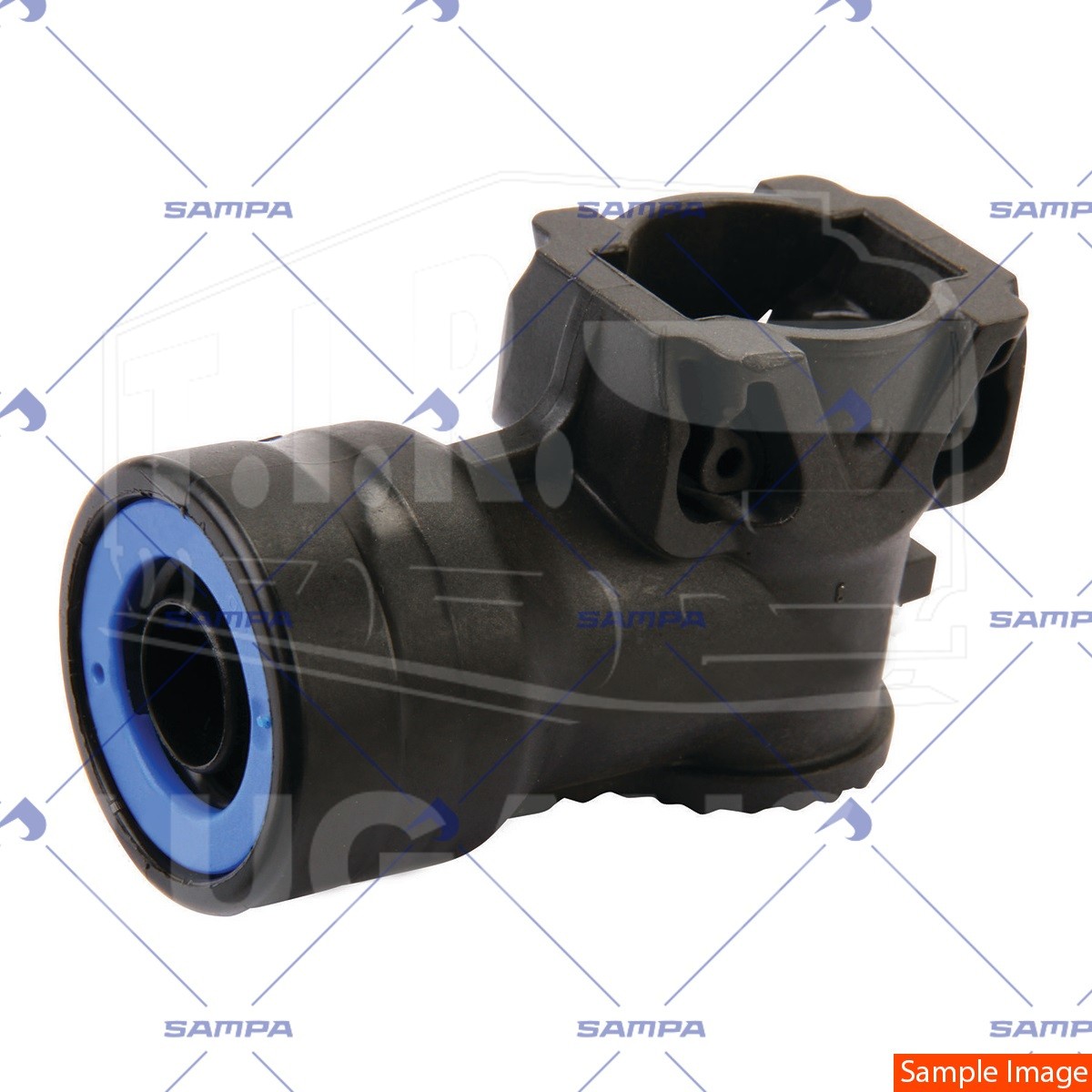 096.2193, Соединитель уголок P5/D10*1.5мм пласт — Sampa
