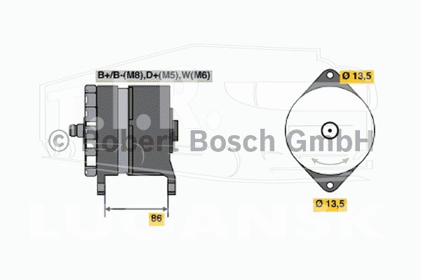 0 120 689 538, Генератор — Bosch