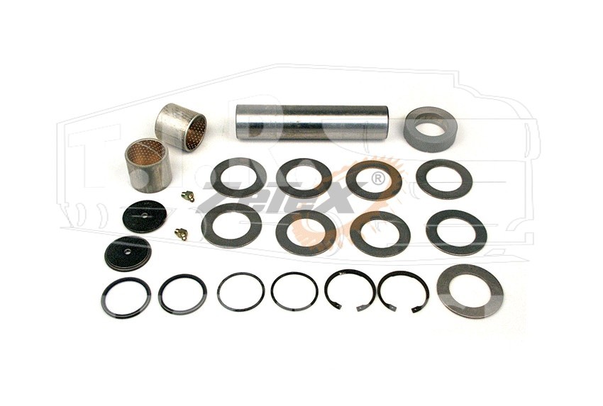 ZX10.0497, KING PIN KIT,AXLE STEERING KNUCKLE — ZeTeX
