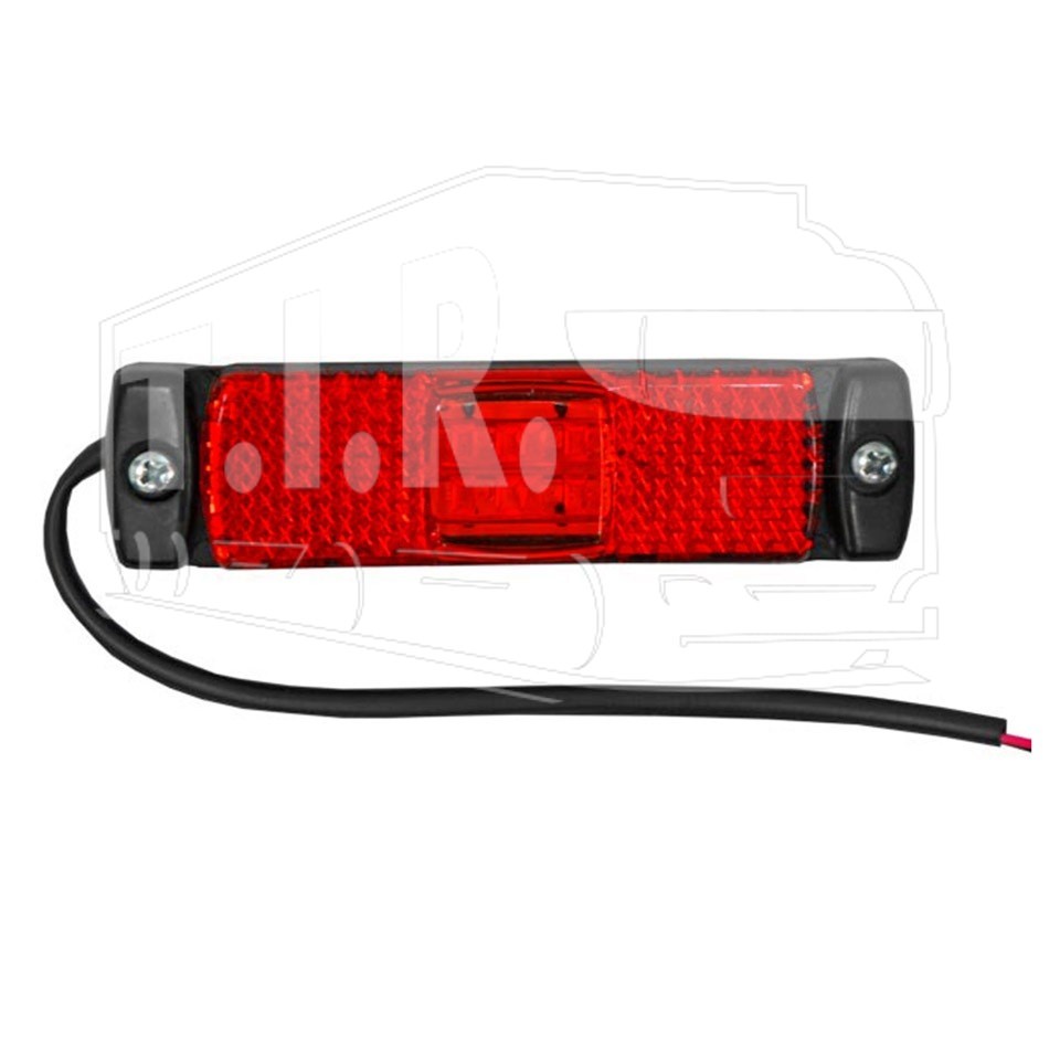 Фонарь габаритный - LED 24V красн