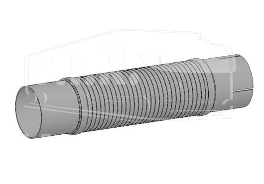 Гофра глушителя D90 L360 INOX