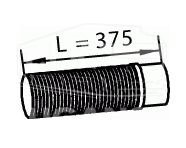 DIN47183, Гофра глушителя D110/L375 — Dinex