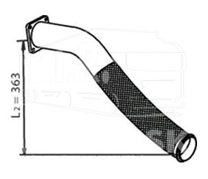 DIN22229, Гофра глушителя D127/132ММ — Dinex
