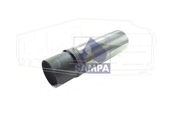 020.397, Гофра глушителя 110*443 — Sampa