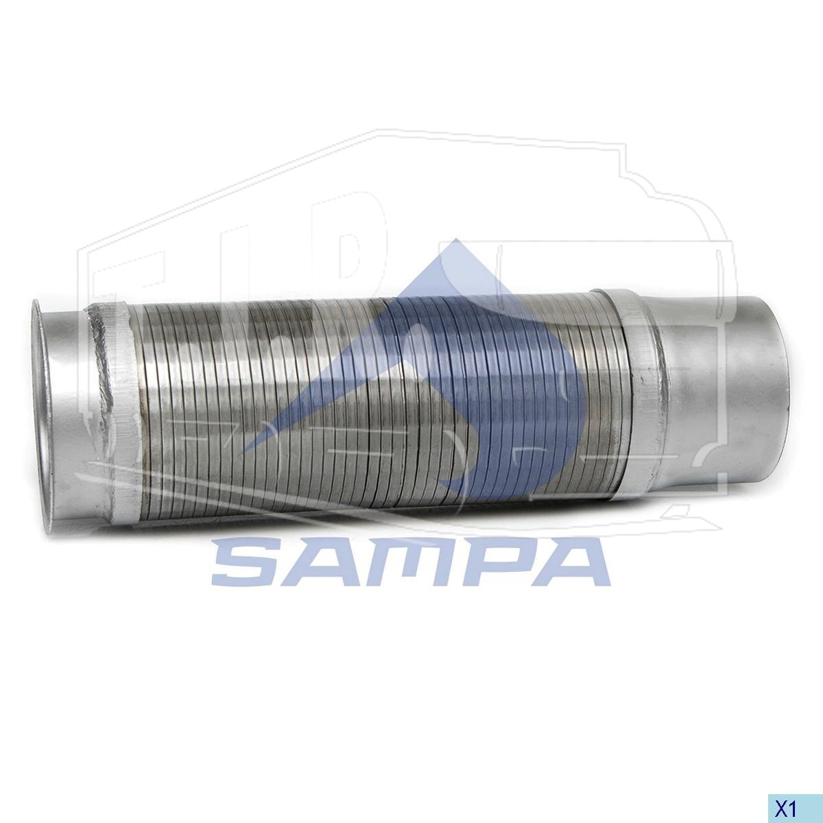 023.096, Гофра глушителя D115/L-384mm — Sampa