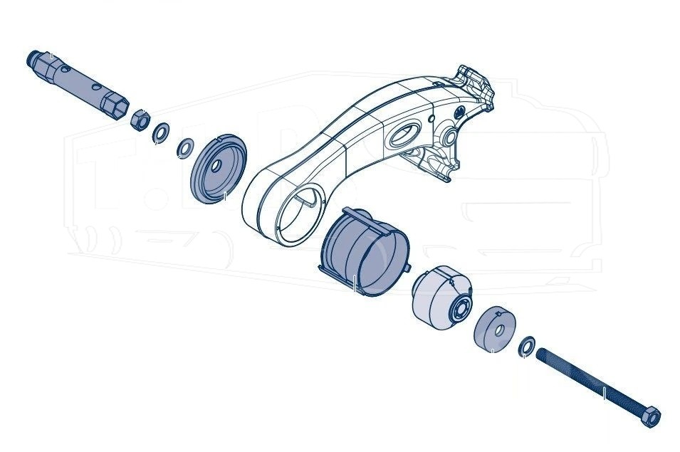 99.00.000.9.69, Съемник сайлентблока ECO Air COMPACT — BPW