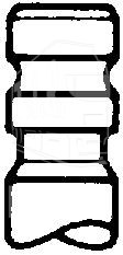 105-35640, Клапан впускний — TRW