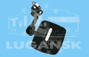 D70.7132, SIDE WIEW MIRROR WITH MIRROR BRACKET DAF XC R300 — Kahveci