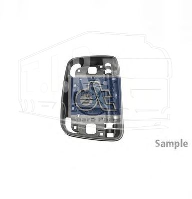 6.75252, Корпус зеркала, Зеркало заднего вида — Diesel Technic