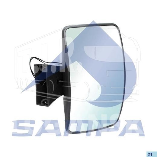022.121, Зеркало бордюрное с подогревом — Sampa