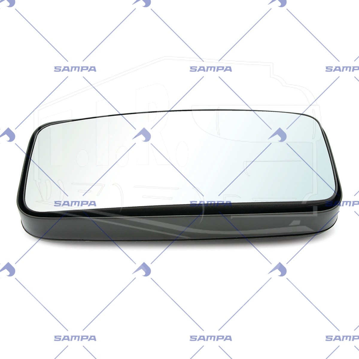 024.359, Зеркало RHD, Левый, Электропривод, Подогрев, 24 V, — Sampa