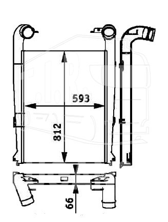 8ML376724-241, Радиатор интеркулера — Hella
