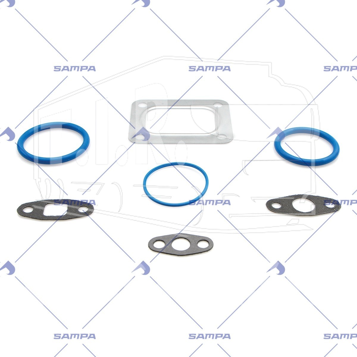 030.734, GASKET K?T, TURBOCHARGER — Sampa