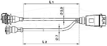 449 664 190 0, Кабель диагностический — Wabco