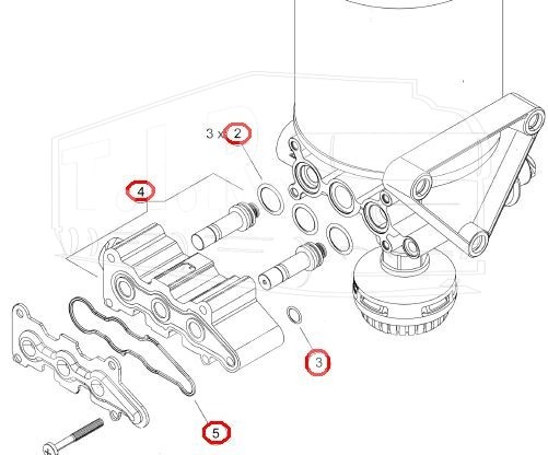 432 425 920 2, Клапан электромагнитный влагоотделителя — Wabco