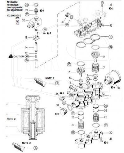 472 900 002 2, Р-к клапана электромагнитного ECAS — Wabco