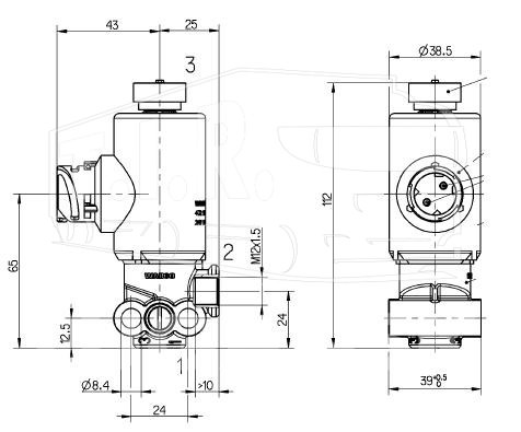 472 170 606 0, Клапан электромагнитный — Wabco