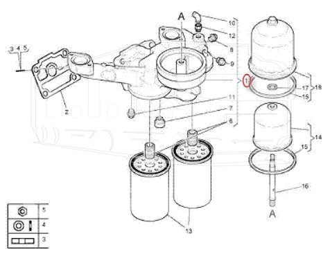 5010438156, Кронштейн фильтра масляного — Renault