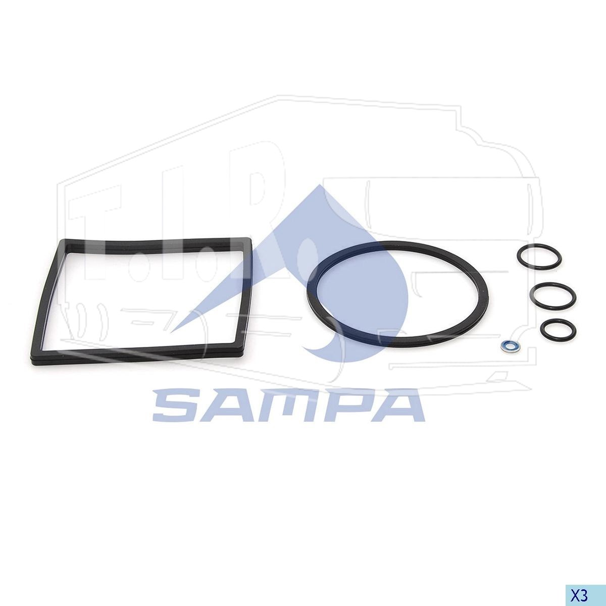 020.629, Комплект прокладок топливного фильтра — Sampa