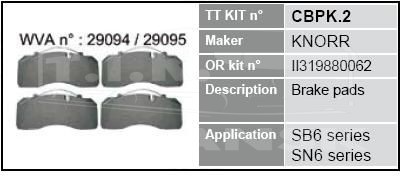 CBPK.2, BRAKE PAD SET — Trucktechnic
