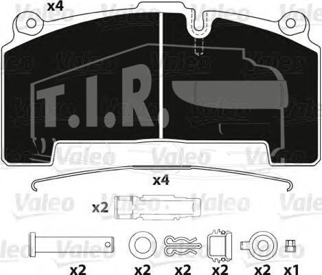 882209, Колодки тормозные 210.9*108.3*30 — Valeo