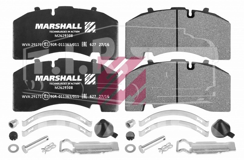 M2629308, Колодки тормозные 210.9*108.3*30 — Marshall