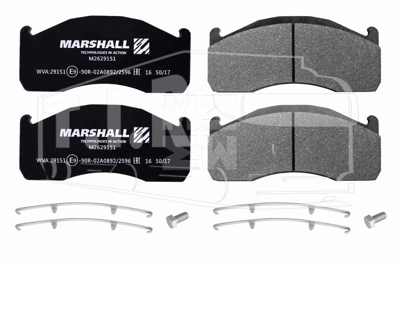 M2629151, Колодки тормозные 216*97*30 — Marshall