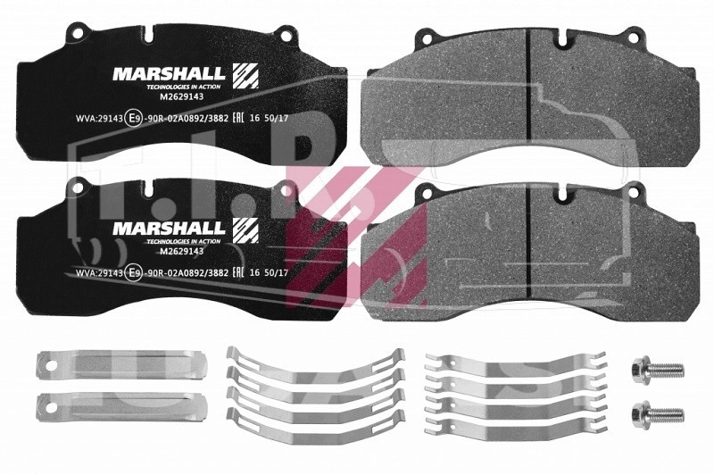 M2629143, Колодки тормозные — Marshall