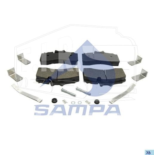 096.941-01, Колодки тормозные 211*115 — Sampa