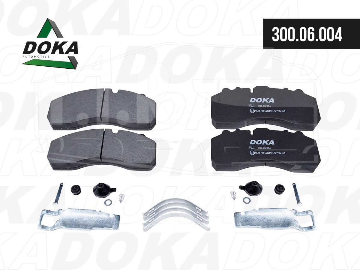 300.06.030, Колодки тормозные дисковые 247,5x109,5x30 — DOKA