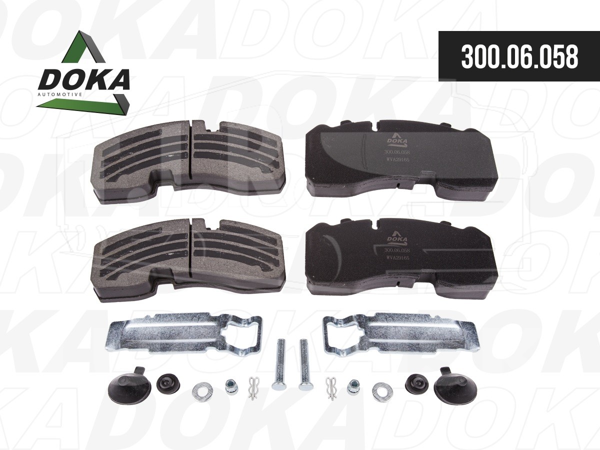 300.06.058, Колодки тормозные 210х30х92.5 — DOKA