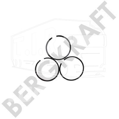 BK8501940, Кольца компрессора 78.0mm 0.75 (толщины 2.5x2.5x4.0mm) — Bergkraft