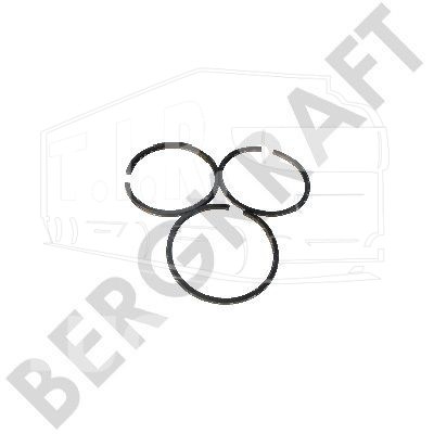 BK8501843, Кольца компрессора 80mm 1.00 (толщ. 2.5x2.5x4.0mm) — Bergkraft