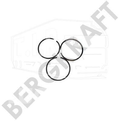 BK8505123, Кольца компрессора 85,75mm 2/2/4 — Bergkraft