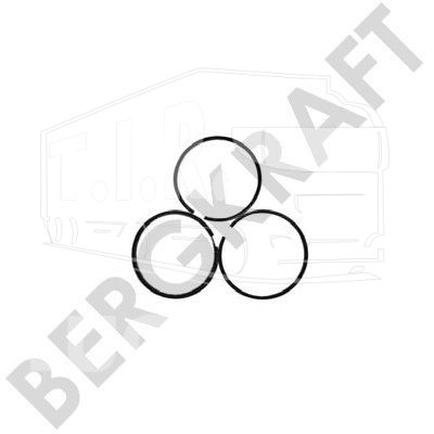 Кольца компрессора 86.0mm 1.00 (толщ. 2.0x2.0x3.0mm)