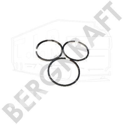Кольца компрессора 92.50mm (толщ. 2.5x2.5x4.0mm)