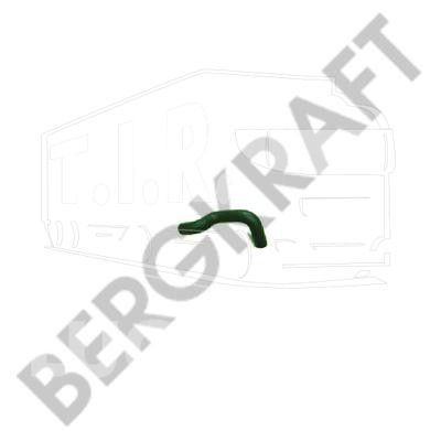 BK2970721SP, Патрубок радиатора 50*50*570 низ — Bergkraft
