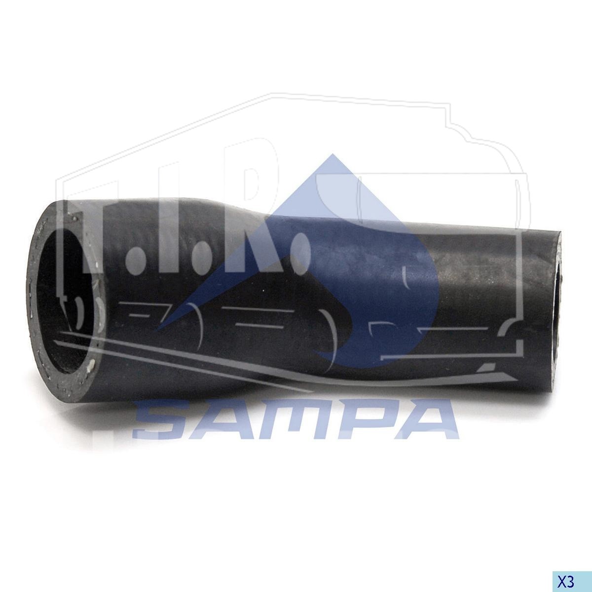 040.357, Патрубок радиатора 31*22 — Sampa