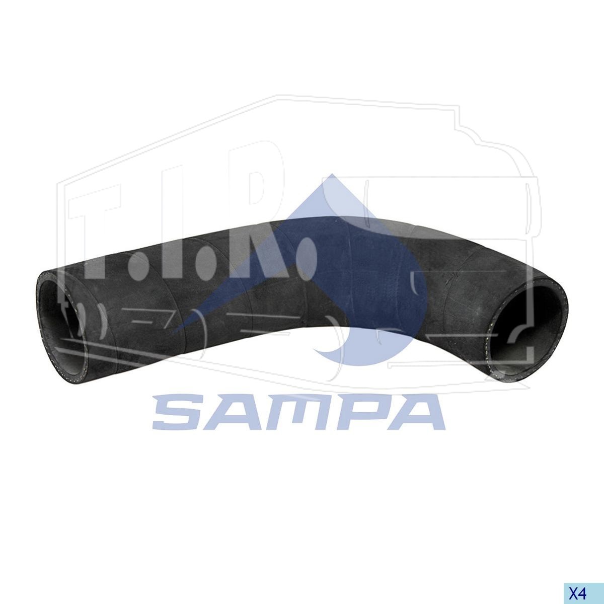 030.409, Патрубок радиатора — Sampa