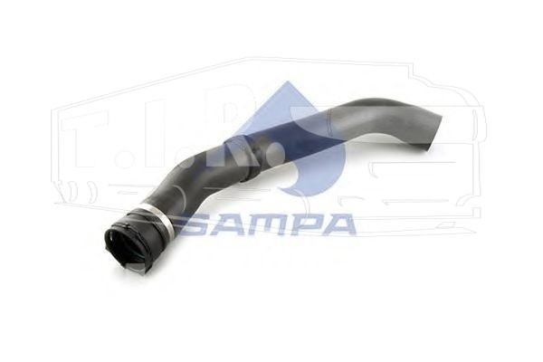 051.285, Патрубок радиатора верхний 60*650*60 — Sampa