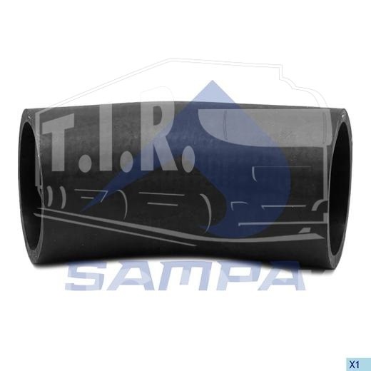 025.376, Патрубок радиатора 60*60-25*60 (колено) — Sampa