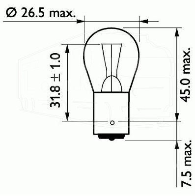 096.1863, Лампочка 24v21w одноконт. — Sampa