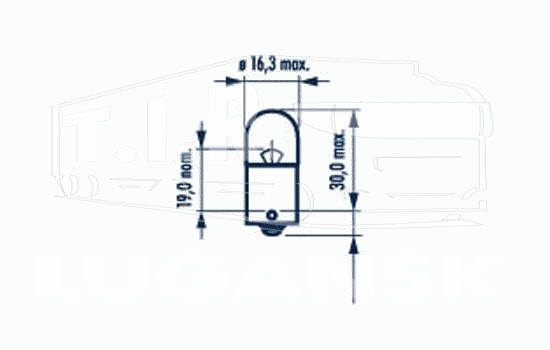 Лампочка 24v5w R5W