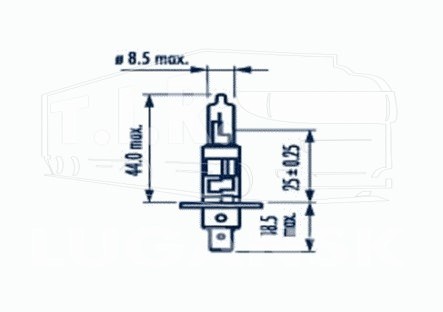 Лампочка H1 24v 70w