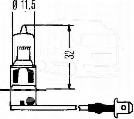 Лампочка H3 24v 70w